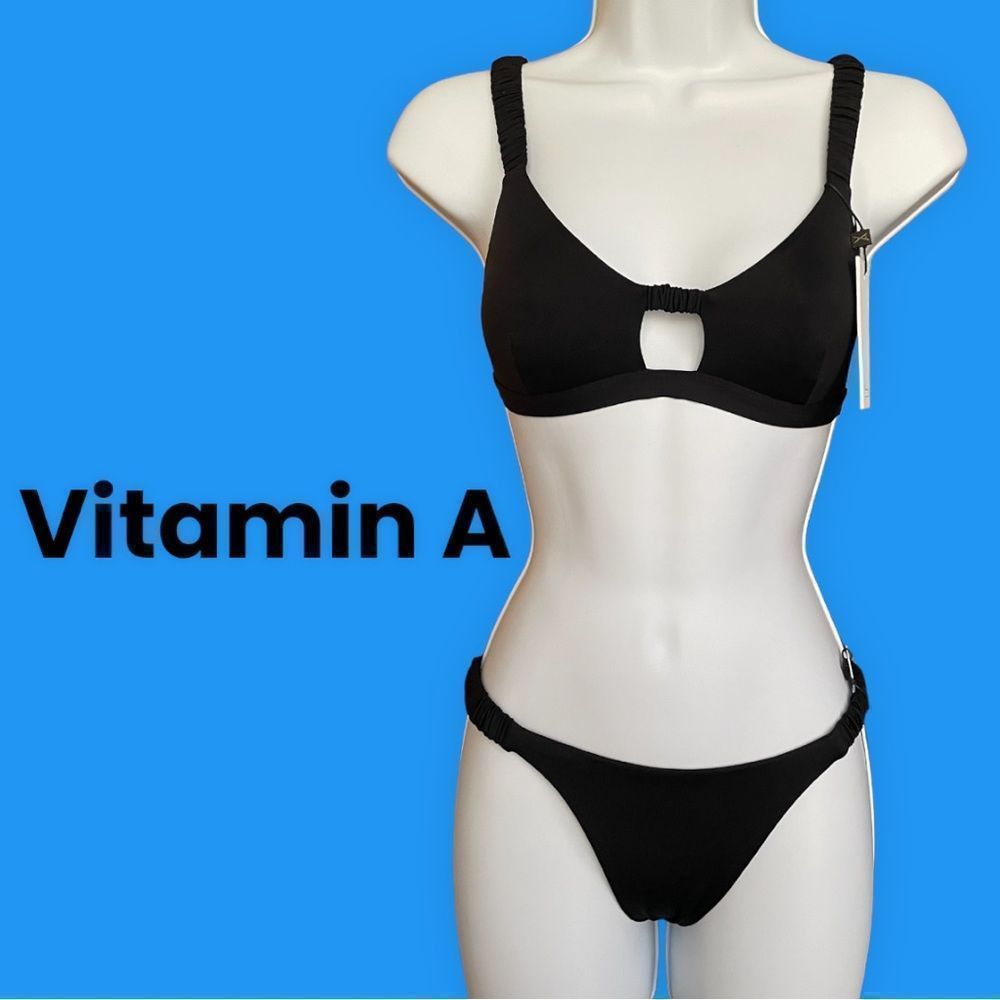 Vitamin A Lennon Bikini Set in Black